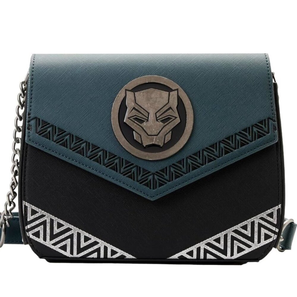NWT Black Panther Wakanda Forever Loungefly Crossbody Handbag •